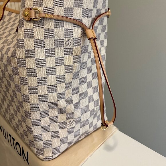 LOUIS VUITTON Neverfull GM Damier Azur (EUC) - Picture 9 of 10